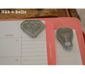 ITH - Felties Mix1  für Haarspangen, Broschen, Lesezeichen, Planer Clips, Glasmarkierer, Stifteaufsätze u.v.m.